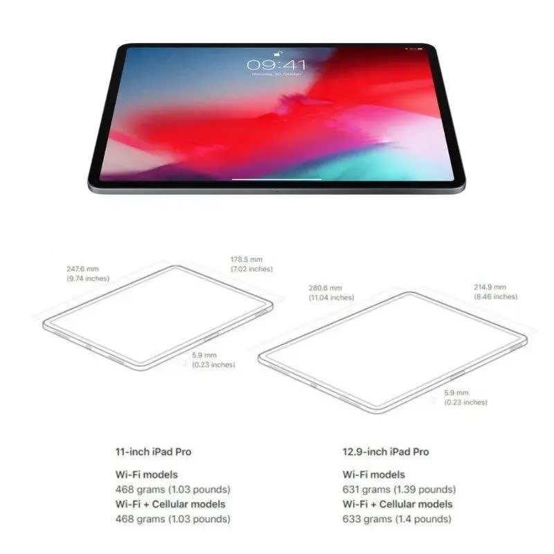 An advertisement for the new ipad pro